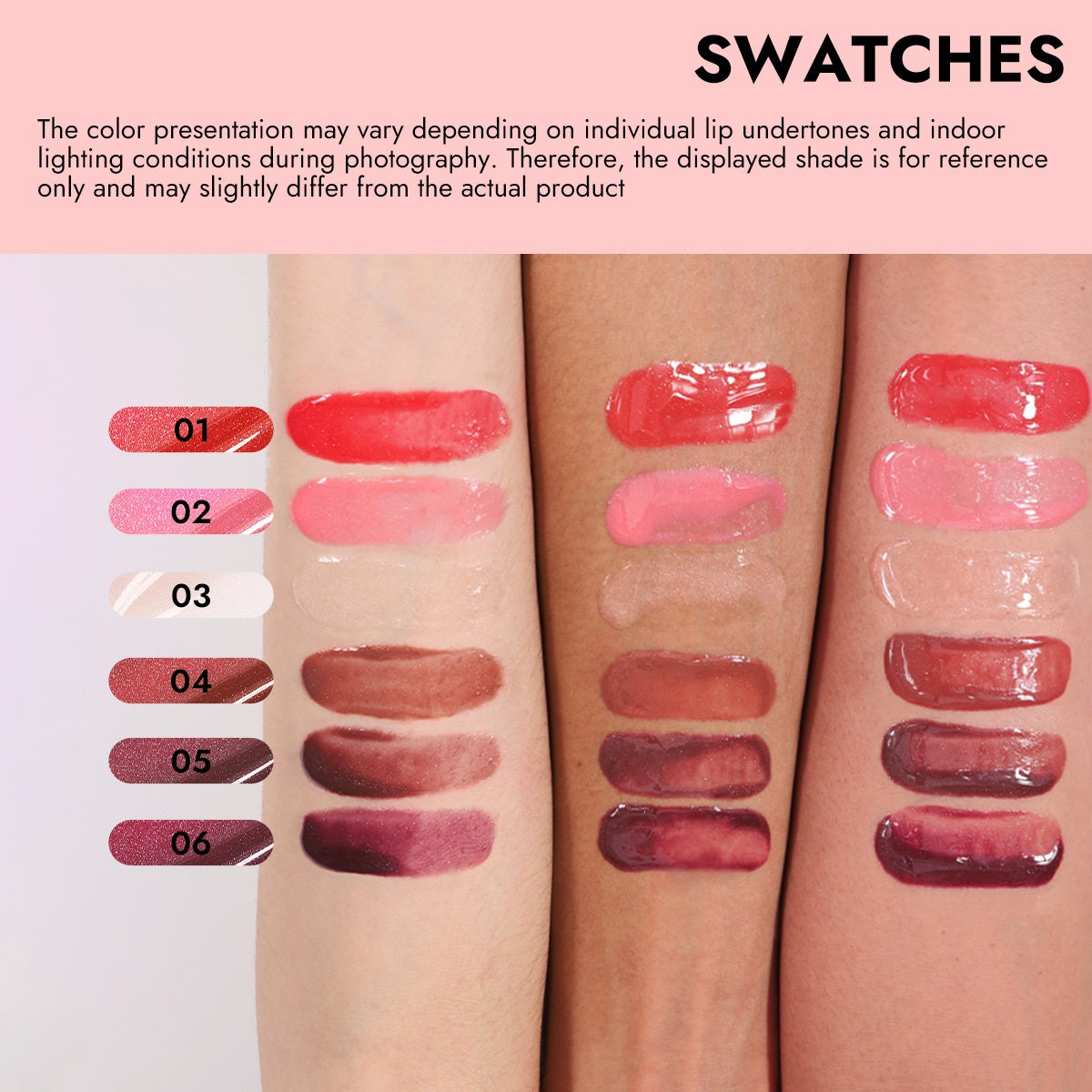 Modular Plug Hose Lip Gloss Moisturizing Lip Gloss 6 Colors Optional